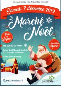 AFFICHE MARCHE NOEL 2019